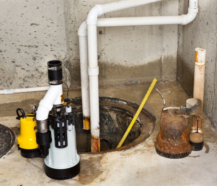 installation of sump pumps in Columbia